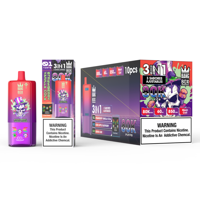 BangBox 80000 Puffs-Strawberry vanilla cola & Sour apple Raspberry & Lemon lime