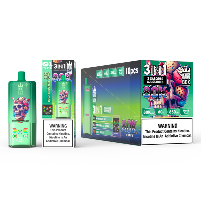 BangBox 80000 Puffs-watermelon ice & Strawberry ice cream & Triple melon