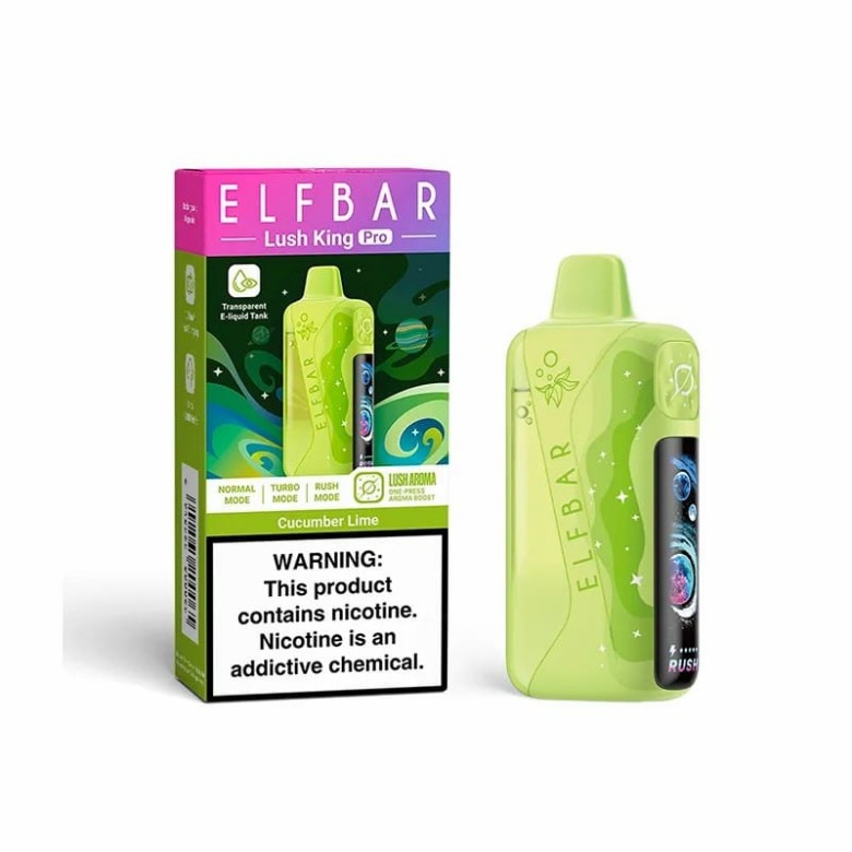 ELF BAR Lush King Pro 40K-Cucumber Lime ELF BAR Lush King Pro 40K-Cucumber Lime