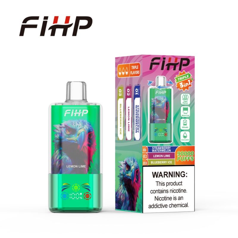 FIHP 90000 3in1 Flavors-Blueberry Ice & Strawberry Watermelon & Lemon Lime FIHP 90000 3in1 Flavors-Blueberry Ice & Strawberry Watermelon & Lemon Lime