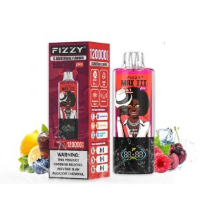 Fizzy MAX III PRO 120K PUFF (6 in 1）-Blueberry Ice & Fizzy Cherry & Raspberry Lemon