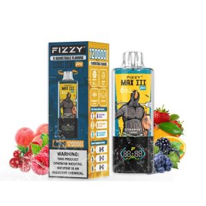 Fizzy MAX III PRO 120K PUFF (6 in 1）-Sex On The Beach & Strawberry Grape & Black Berry Raspberry