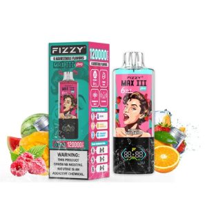 Fizzy MAX III PRO 120K PUFF (6 in 1）-love 66 & red bull watermelon & strawberry raspberry