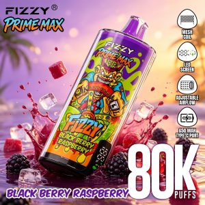 Fizzy PRIME MAX 80K puffs-Black Berry Raspberry