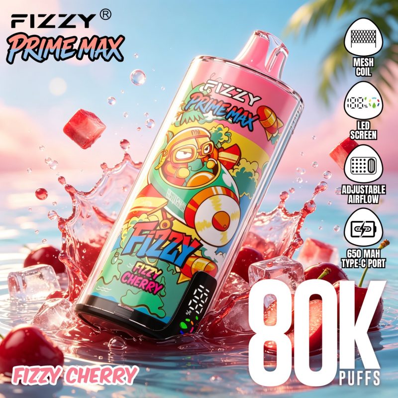 Fizzy PRIME MAX 80K puffs-Fizzy Cherry