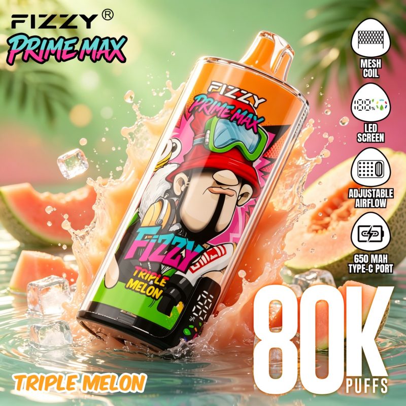 Fizzy PRIME MAX 80K puffs-Triple Melon