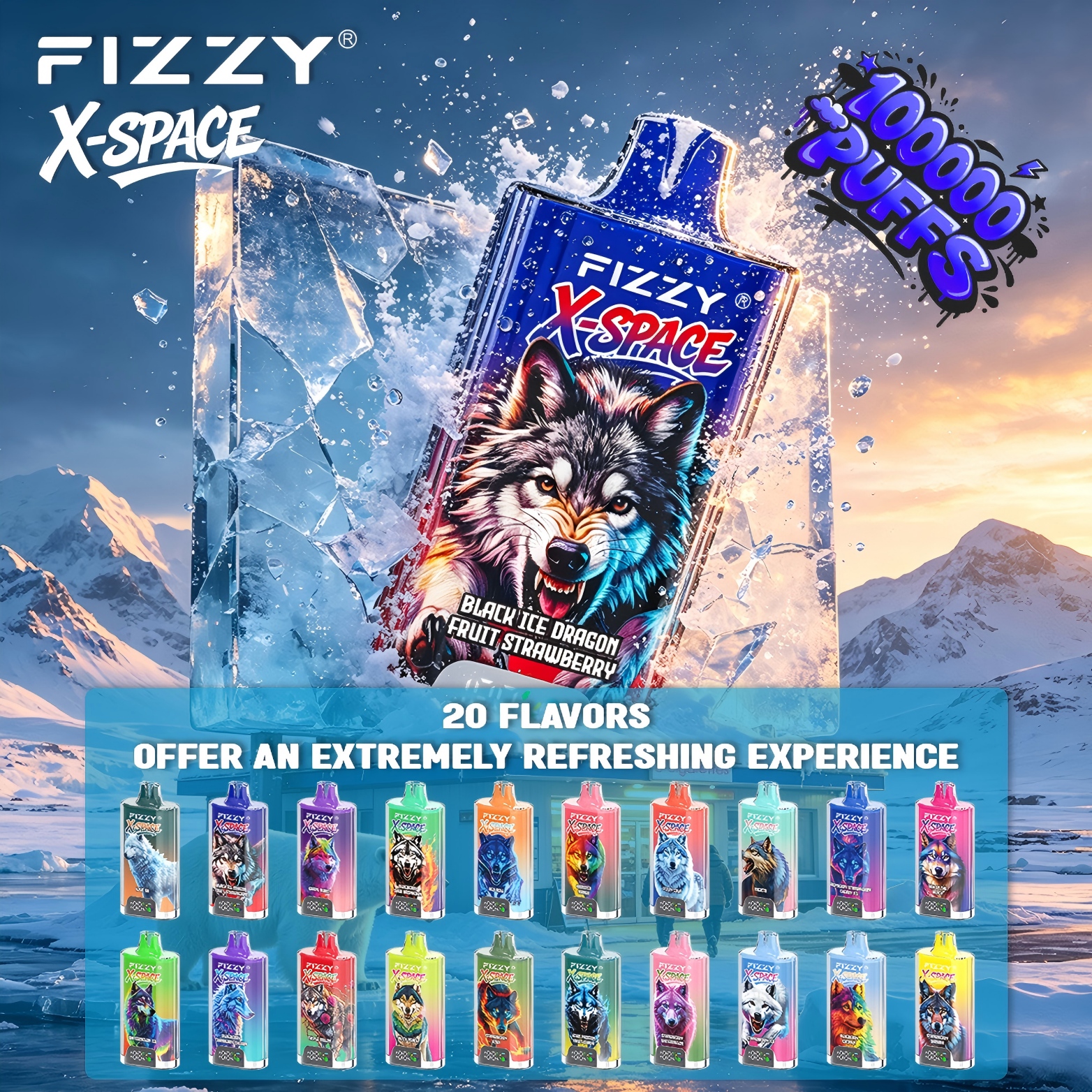 Fizzy X-SPACE 100K puffs