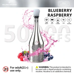 SOLARIS Champagne Vape 50000 Puff-blueberry raspberry SOLARIS Champagne Vape 50000 Puff-blueberry raspberry