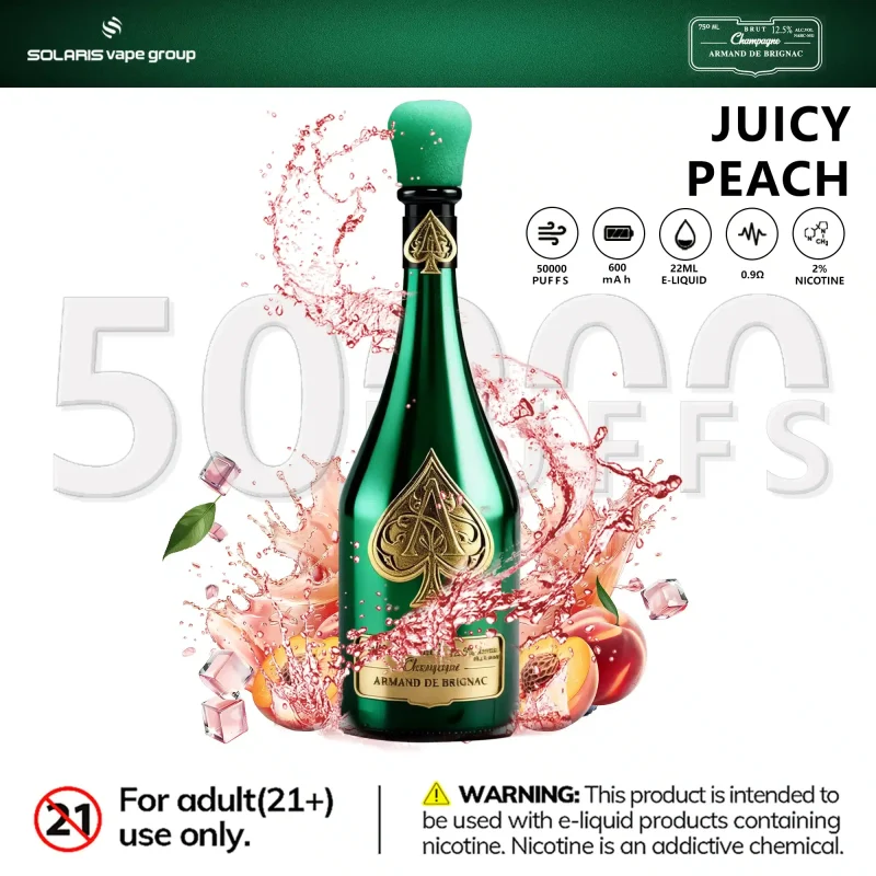 SOLARIS Champagne Vape 50000 Puff-juicy peach SOLARIS Champagne Vape 50000 Puff-juicy peach