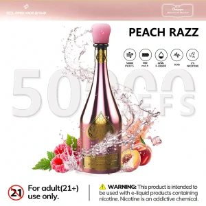 SOLARIS Champagne Vape 50000 Puff-peach razz SOLARIS Champagne Vape 50000 Puff-peach razz
