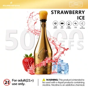 SOLARIS Champagne Vape 50000 Puff-strawberry ice SOLARIS Champagne Vape 50000 Puff-strawberry ice