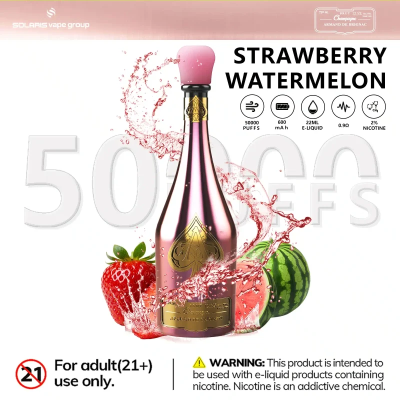SOLARIS Champagne Vape 50000 Puff-strawberry watermelon SOLARIS Champagne Vape 50000 Puff-strawberry watermelon