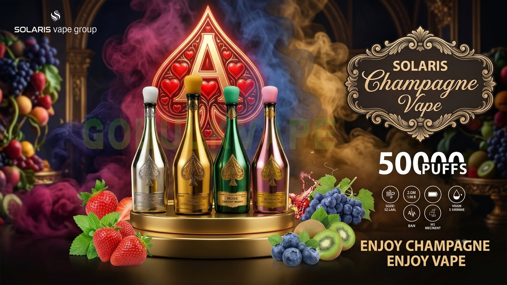 SOLARIS Champagne Vape 50K Puff SOLARIS Champagne Vape 50K Puff