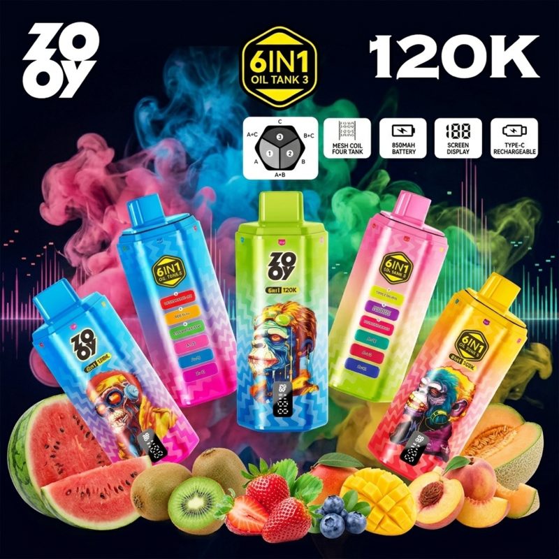 ZOOY 6IN1 120K puffs ZOOY 6IN1 120K puffs
