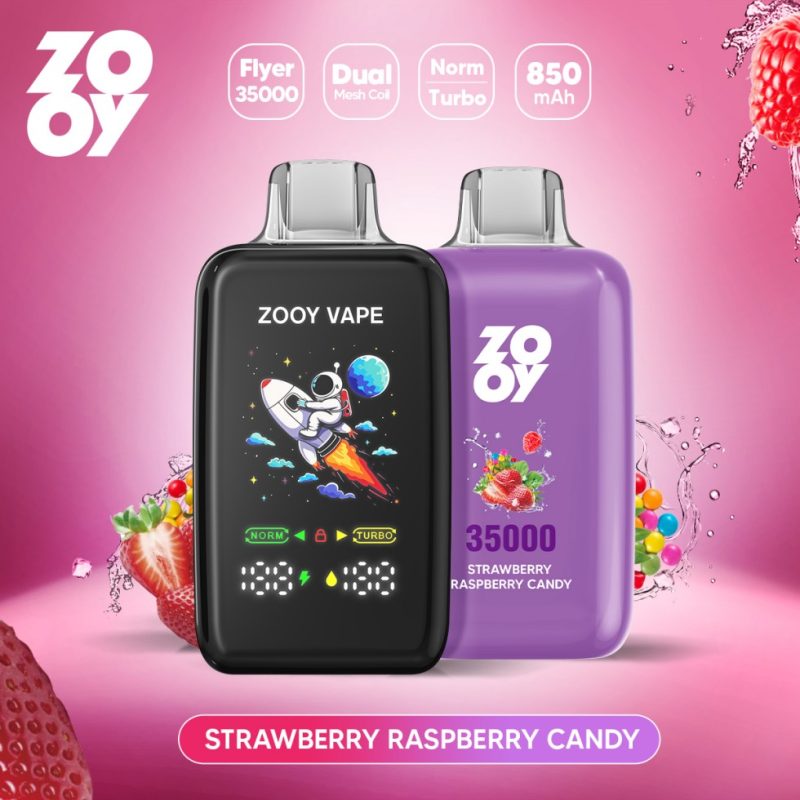 ZOOY FLYER 35000 puffs- Strawberry Raspberry Candy