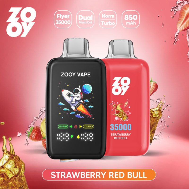 ZOOY FLYER 35000 puffs- Strawberry Red Bull