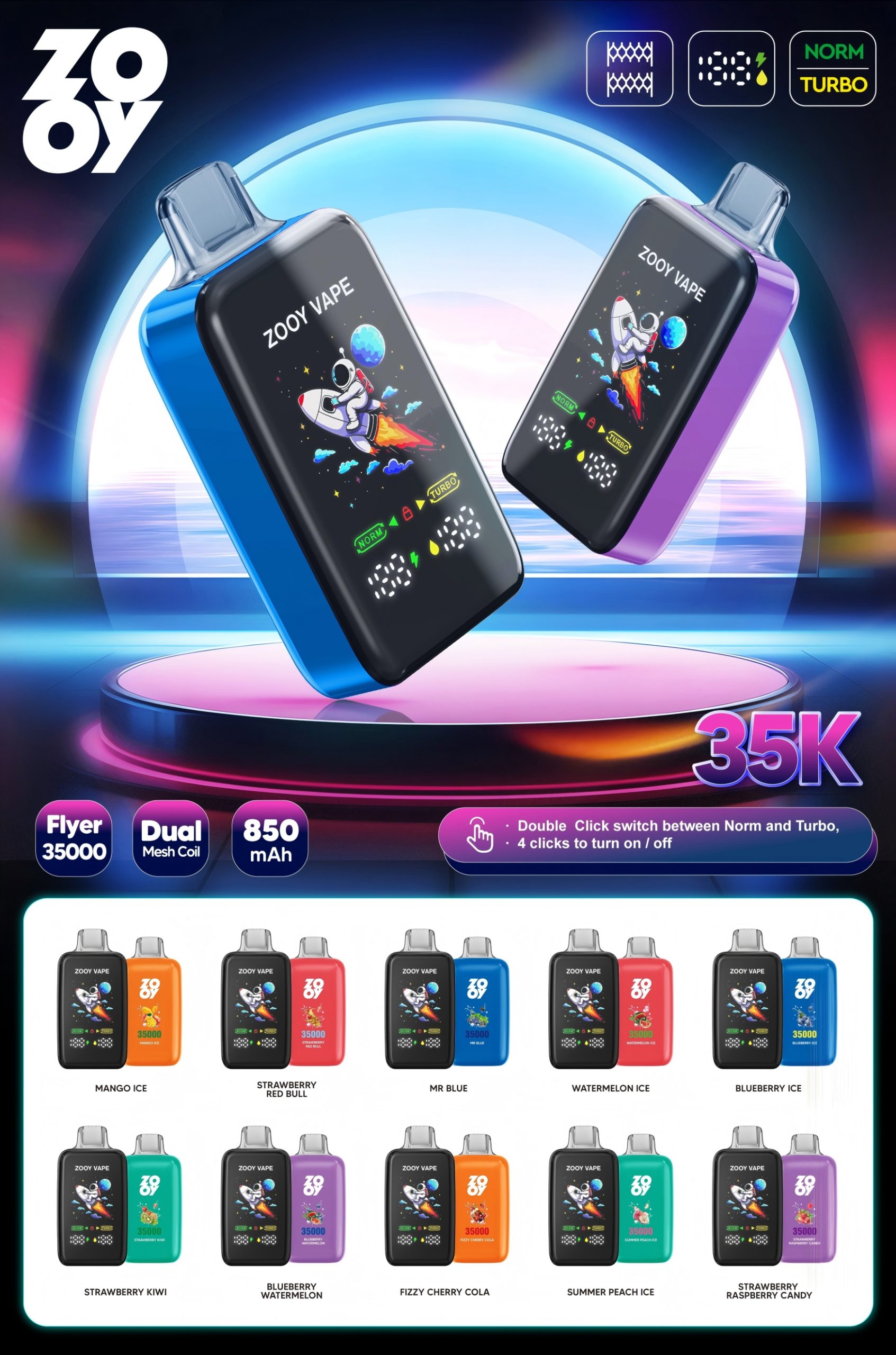 ZOOY FLYER 35K puffs