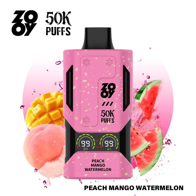 ZOOY Mecha 50000 puffs-peach mango watermelon ZOOY Mecha 50000 puffs-peach mango watermelon