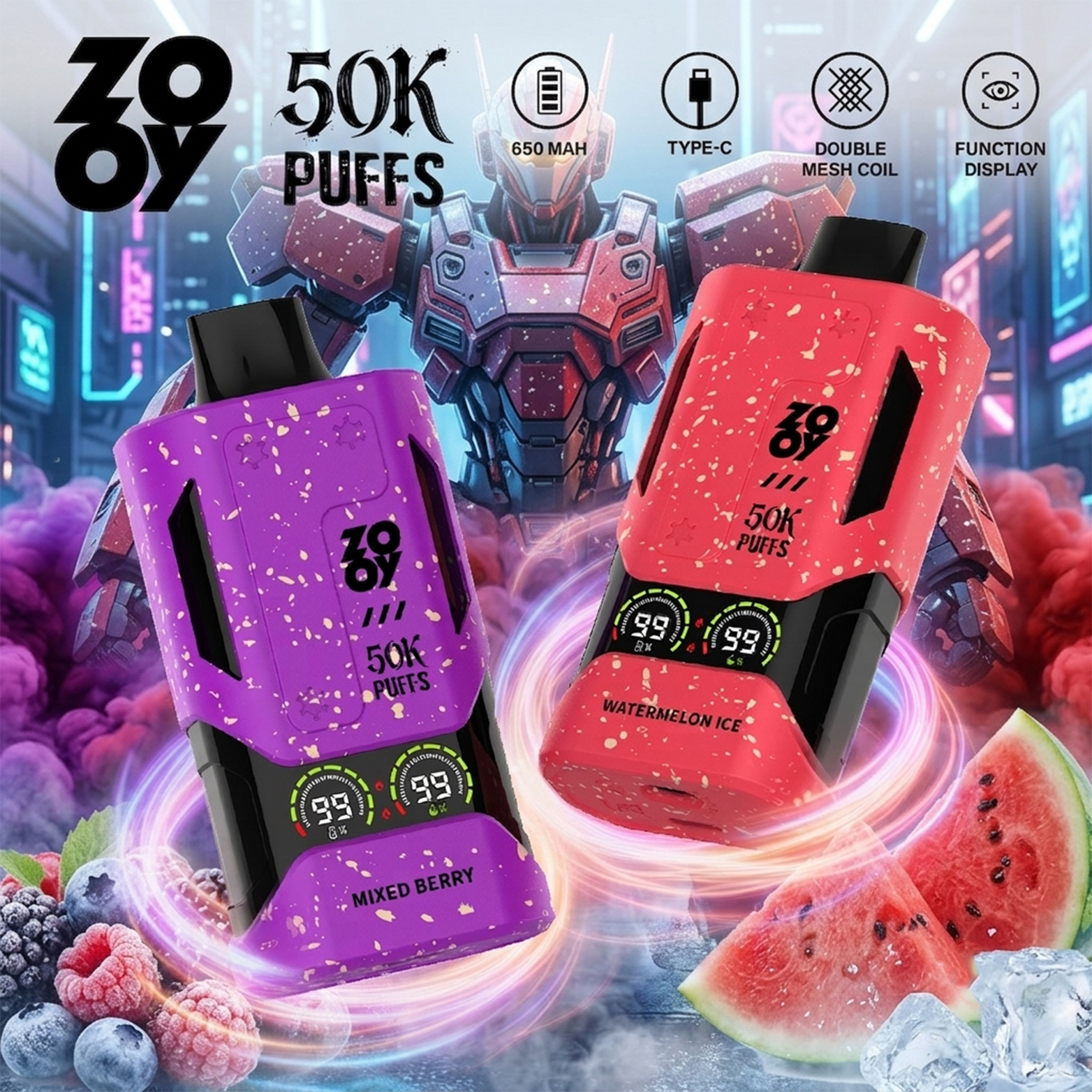 ZOOY Mecha 50K puff