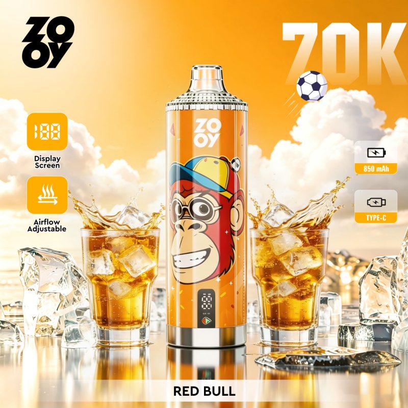 ZOOY VAPE Crystal 70k-Red bull ZOOY VAPE Crystal 70k-Red bull