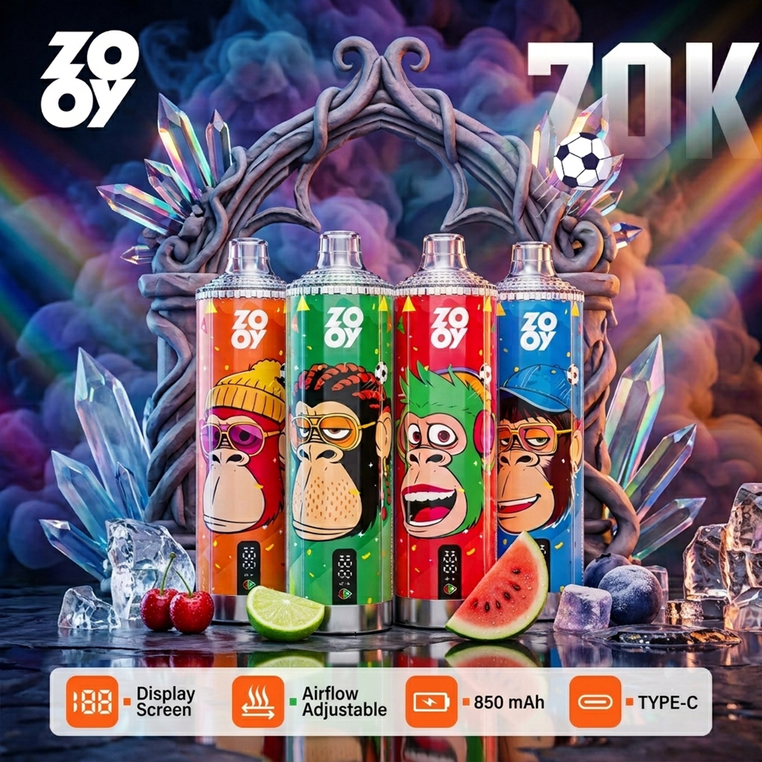 ZOOY VAPE Crystal 70k puffs