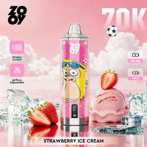 ZOOY VAPE Crystal 70k-strawberry ice cream ZOOY VAPE Crystal 70k-strawberry ice cream