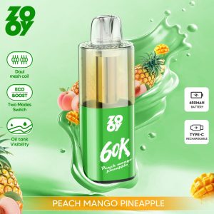 ZOOY fizz 60k puffs-Peach mango pineapple ZOOY fizz 60k puffs-Peach mango pineapple