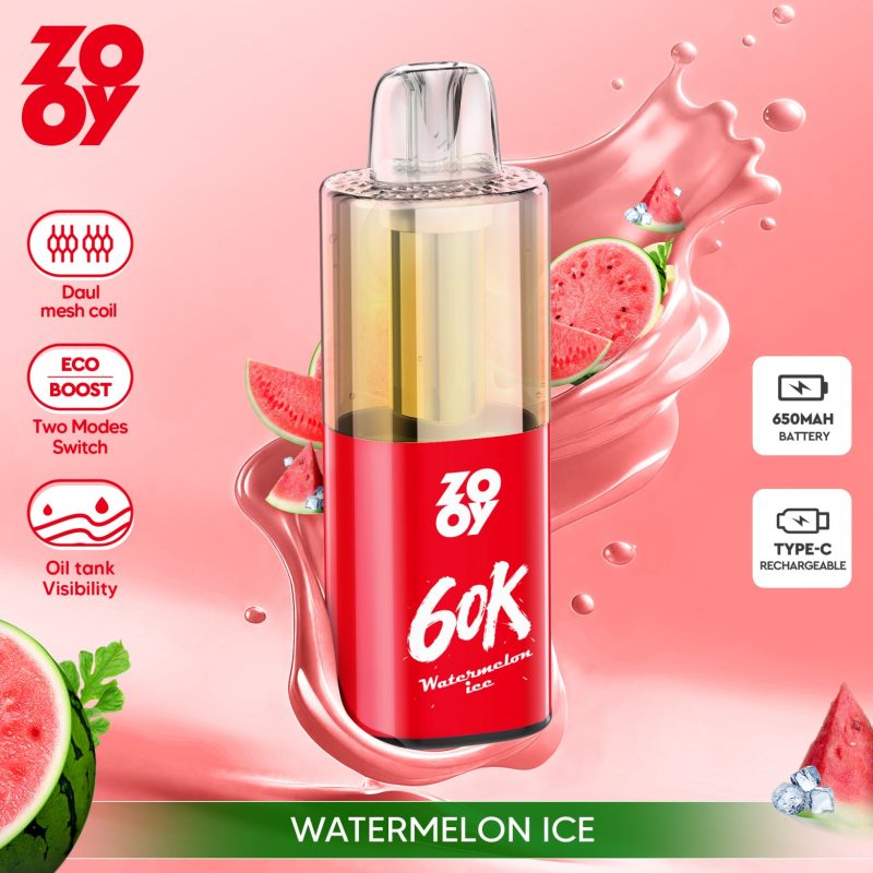 ZOOY fizz 60k puffs-Watermelon ice ZOOY fizz 60k puffs-Watermelon ice