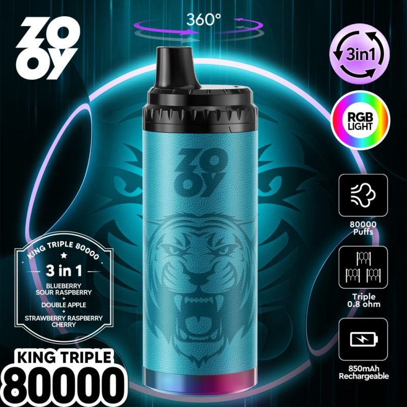 ZOOY king TRIPLE 3IN1 80K puffs-Blueberry sour rasberry& Double Apple &Strawberry Raspberry Cherry ZOOY king TRIPLE 3IN1 80K puffs-Blueberry sour rasberry& Double Apple &Strawberry Raspberry Cherry