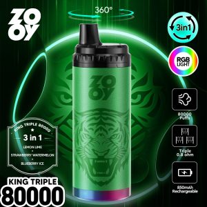 ZOOY king TRIPLE 3IN1 80K puffs-Lemon lime &Strawberry watermelon &Blueberry ice ZOOY king TRIPLE 3IN1 80K puffs-Lemon lime &Strawberry watermelon &Blueberry ice
