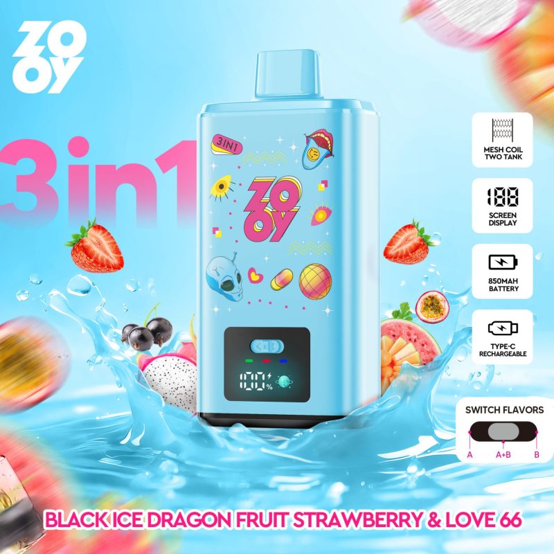 Zooy150K-BLack ice dragon fruit strawberry & Love 66 Zooy150K-BLack ice dragon fruit strawberry & Love 66