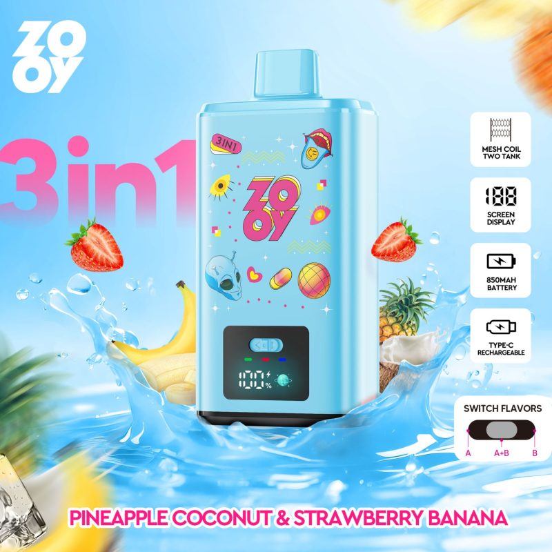 Zooy150K-Pineapple coconut & strawberry banana Zooy150K-Pineapple coconut & strawberry banana