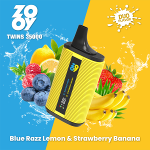 zooy twins 35000-Blue Razz Lemon & Strawberry Banana zooy twins 35000-Blue Razz Lemon & Strawberry Banana