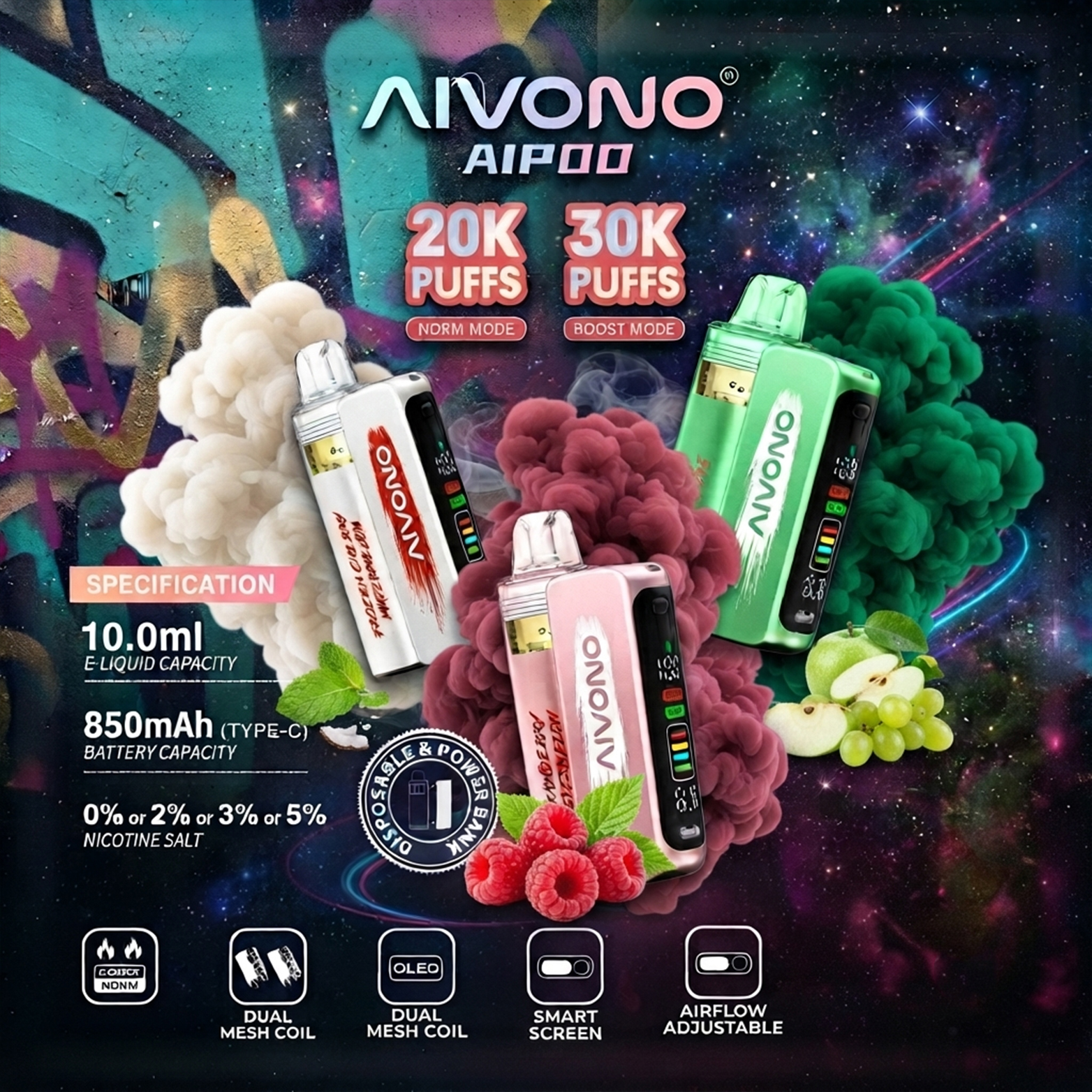 AIVONO AIM AIPOD KIT 30k PUFFS