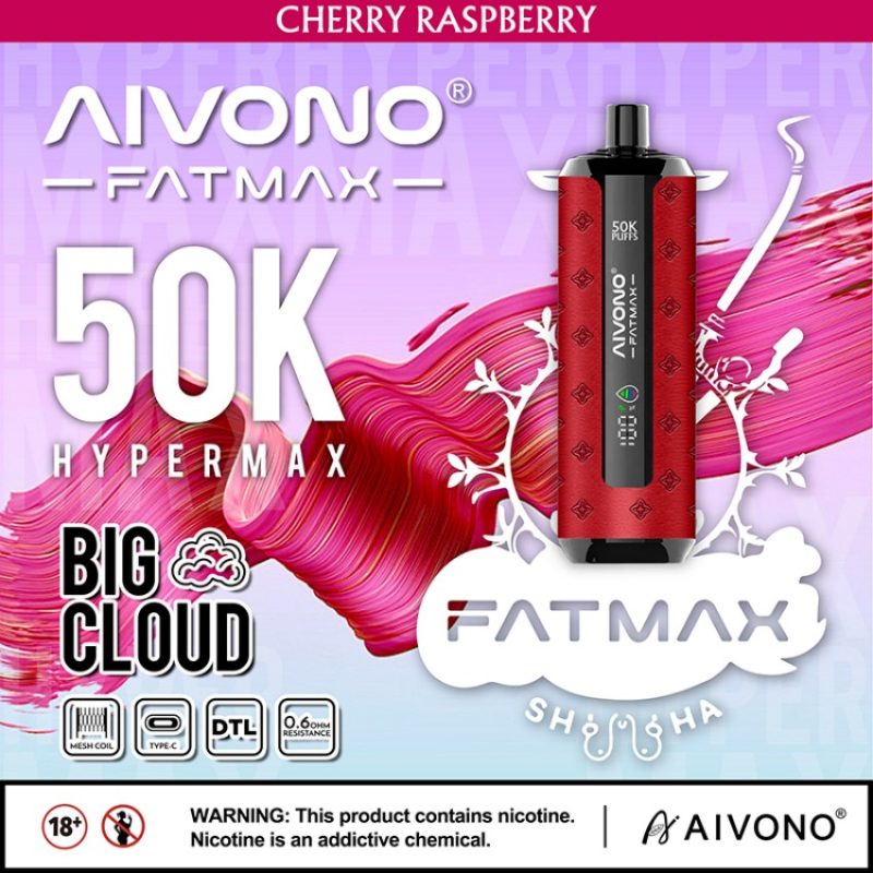 AIVONO ATMAX 50K PUFFS-Cherry Raspberry AIVONO ATMAX 50K PUFFS-Cherry Raspberry