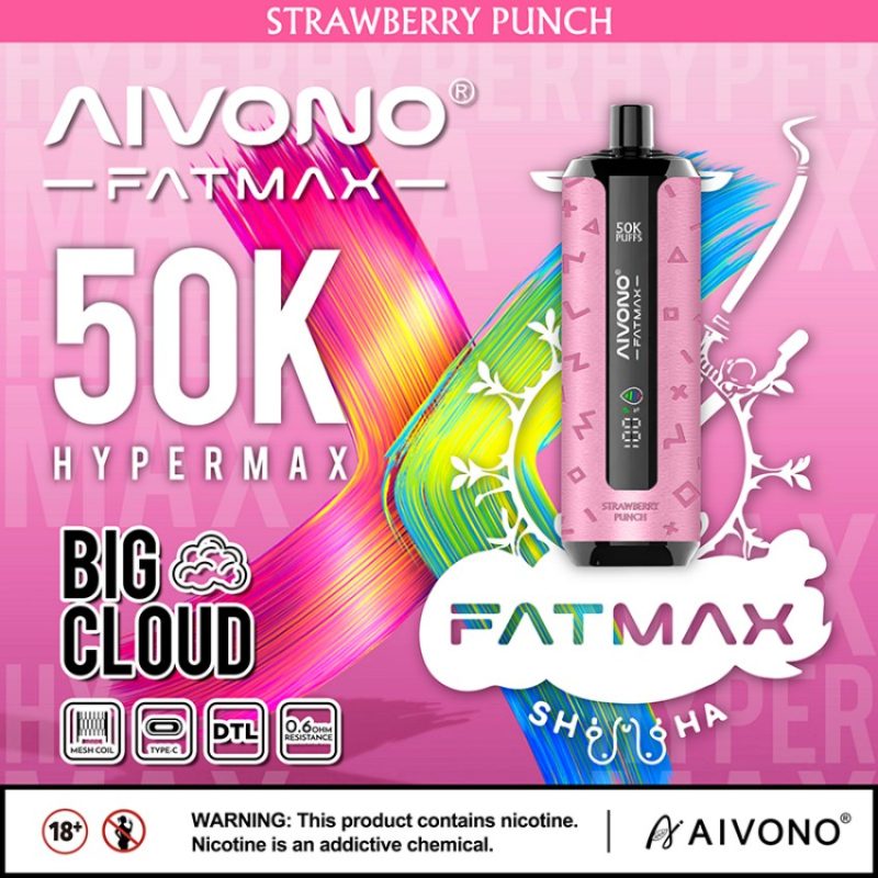 AIVONO ATMAX 50K PUFFS-Strawberry Punch AIVONO ATMAX 50K PUFFS-Strawberry Punch