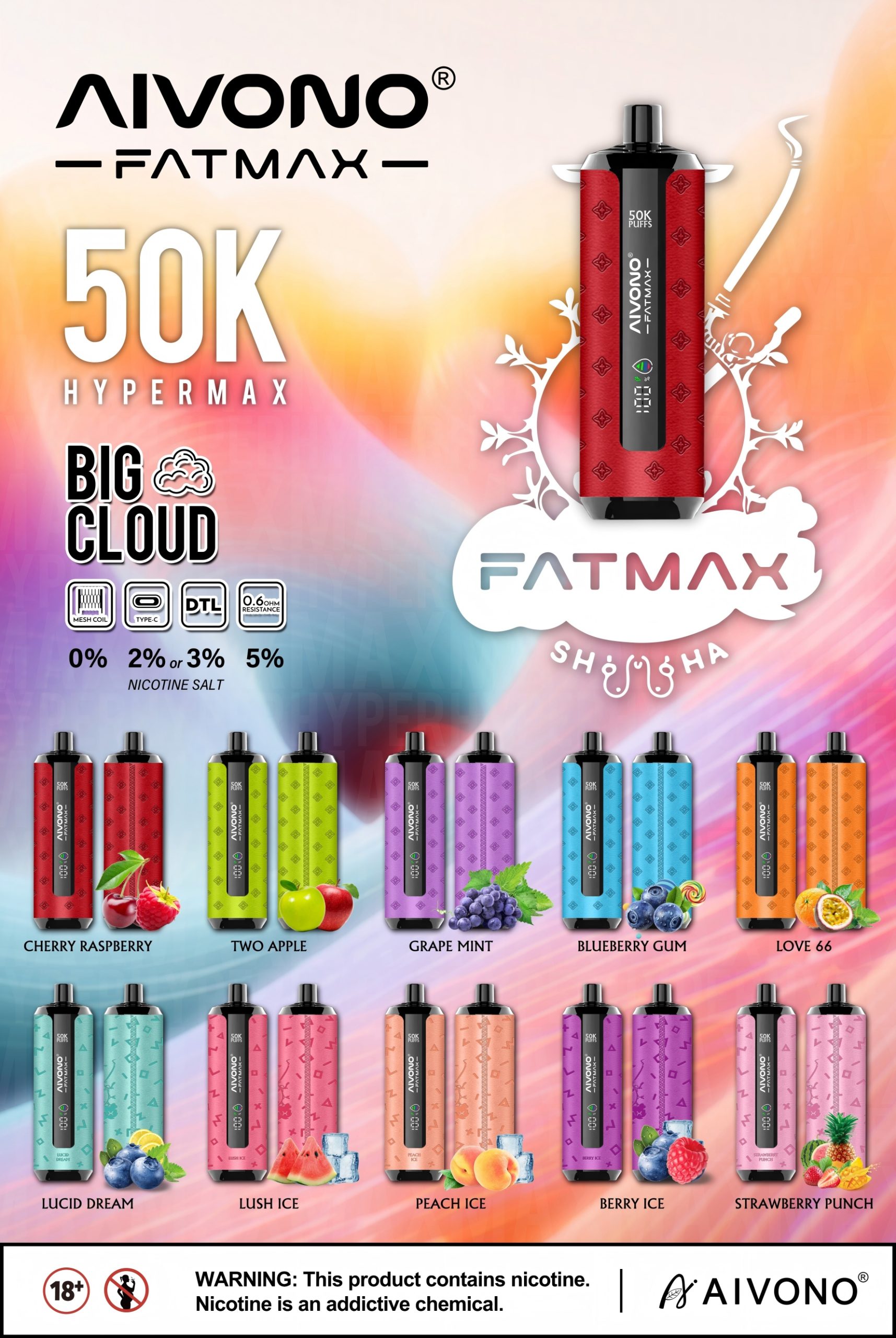 AIVONO ATMAX 50K PUFFS AIVONO ATMAX 50K PUFFS