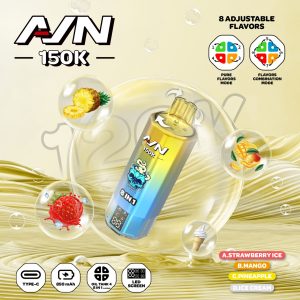 AIVONO AVN 150K PUFFS-Strawberry ice+mango+pineapple+ice cream