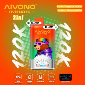 AIVONO AVN MEAT 120K PUFFS-ENERGY DRINK+TRIPLE MANGO AIVONO AVN MEAT 120K PUFFS-ENERGY DRINK+TRIPLE MANGO