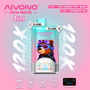 AIVONO AVN MEAT 120K PUFFS-KIWI PASSION FRUIT GUAVA+ BLUEBERRY ICE AIVONO AVN MEAT 120K PUFFS-KIWI PASSION FRUIT GUAVA+ BLUEBERRY ICE