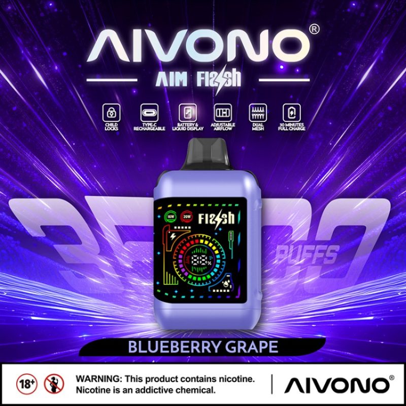 AIVONO FLASH 35K PUFFS-Blueberry Grape