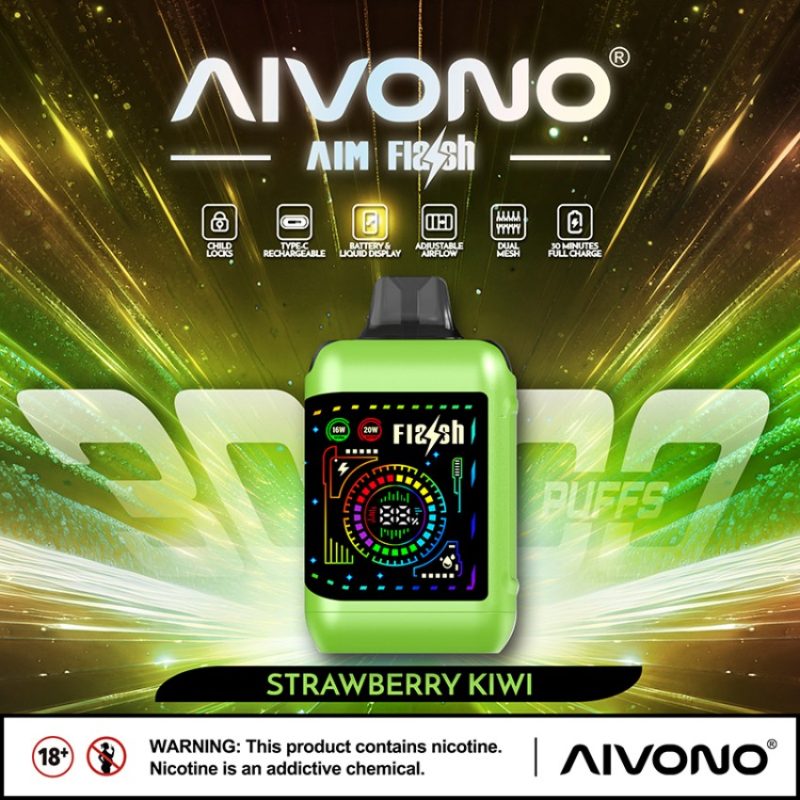 AIVONO FLASH 35K PUFFS-Strawberry Kiwi