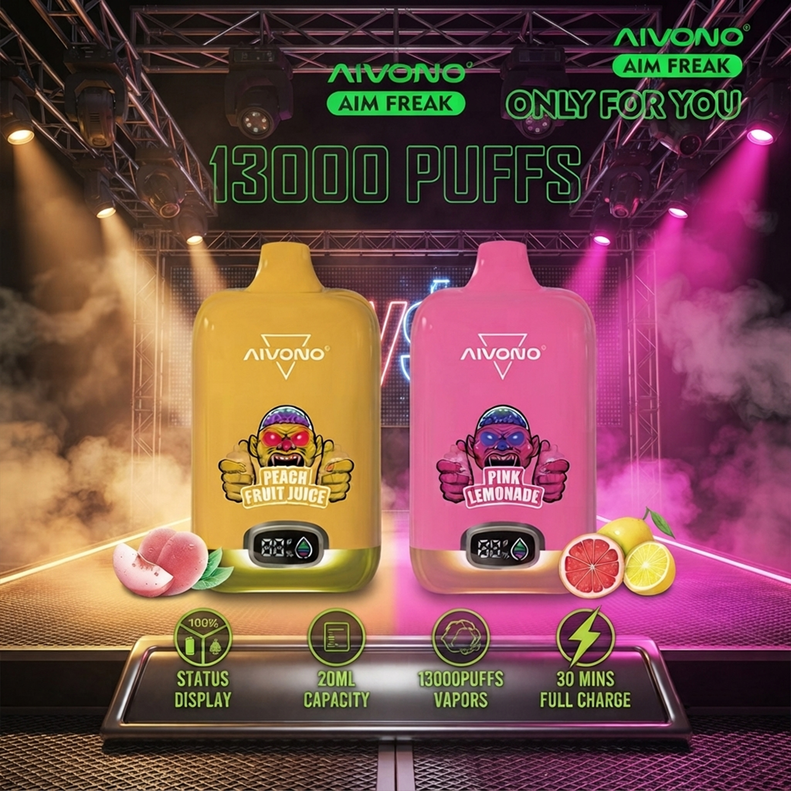 AIVONO FREAK 13000 PUFFS