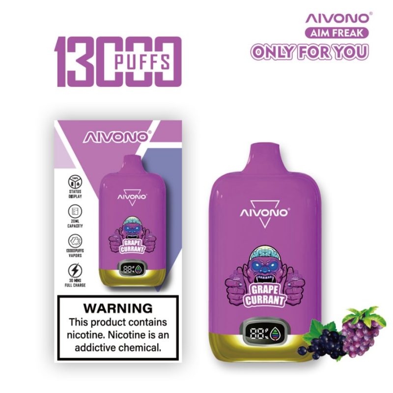 AIVONO FREAK 13K PUFFS-Grape Currant