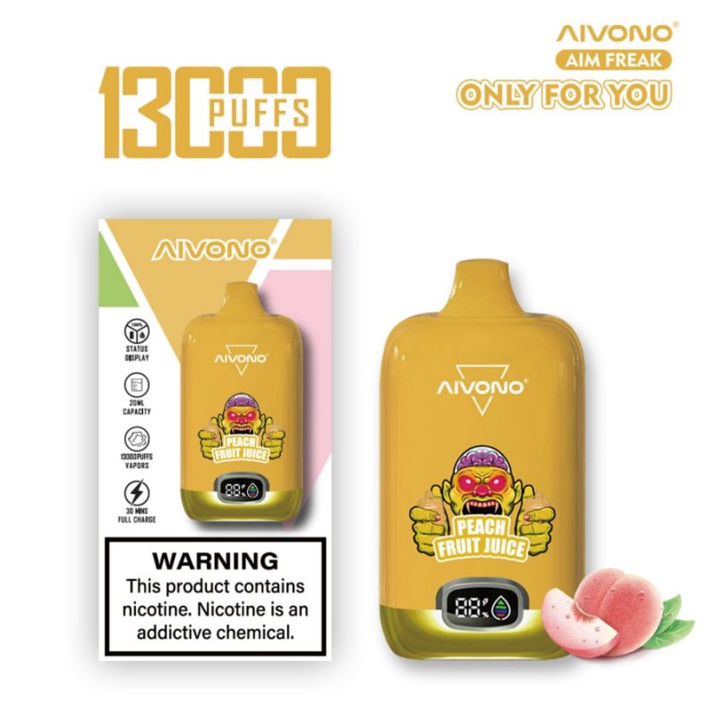 AIVONO FREAK 13K PUFFS-Peach Fruit Juice