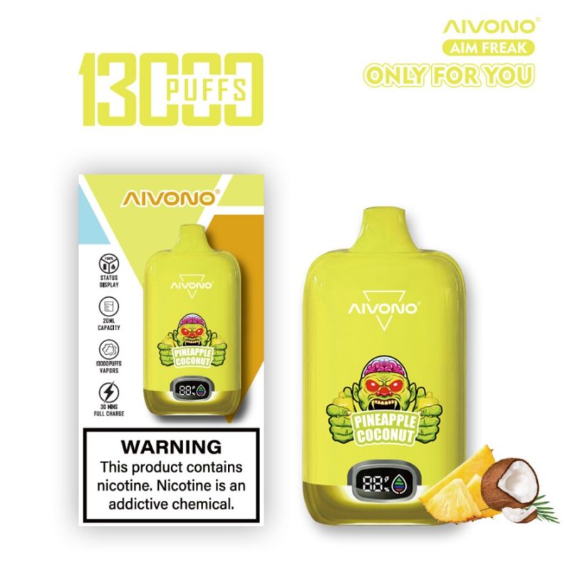 AIVONO FREAK 13K PUFFS-Pineapple Coconut Ice