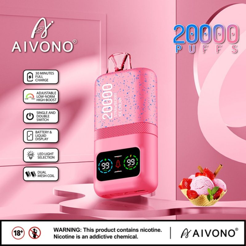 AIVONO MAGIC 20K PUFFS-Strawberry Ice Cream