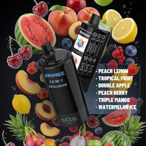 Airmez FOX 300k - PEACH LEMON、TROPICAL FRUIT、DOUBLE APPLE、PEACH BERRY、TRIPLE MANGO、WATERMELON ICE Airmez FOX 300k - PEACH LEMON、TROPICAL FRUIT、DOUBLE APPLE、PEACH BERRY、TRIPLE MANGO、WATERMELON ICE