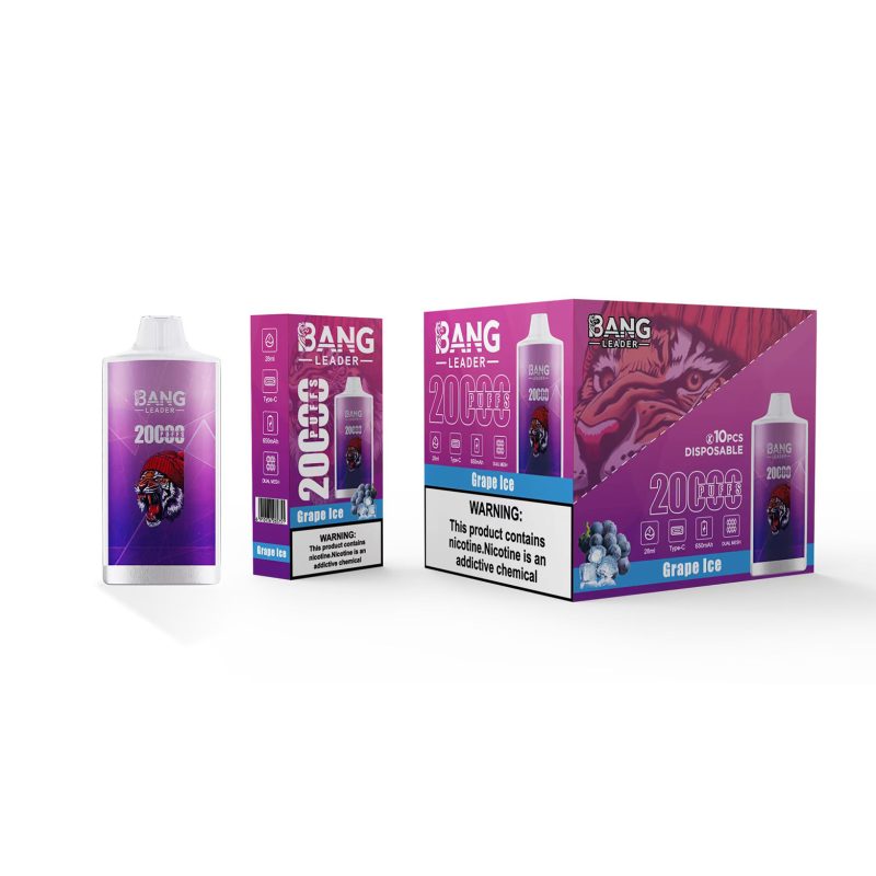 Bang leader 20K puffs-GRAPE ICE Bang leader 20K puffs-GRAPE ICE