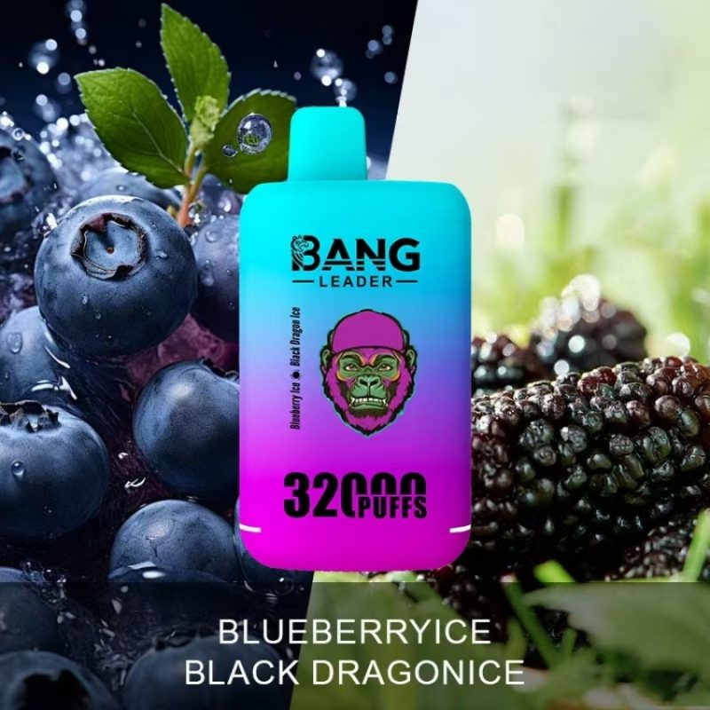Bang leader 32K puffs-BLUEBERRY ICE & BLACK DRAGON ICE Bang leader 32K puffs-BLUEBERRY ICE & BLACK DRAGON ICE